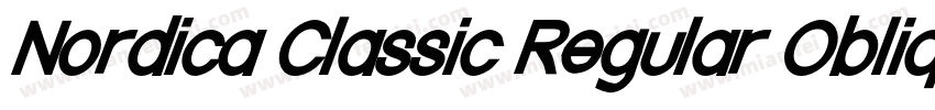 Nordica Classic Regular Oblique字体转换